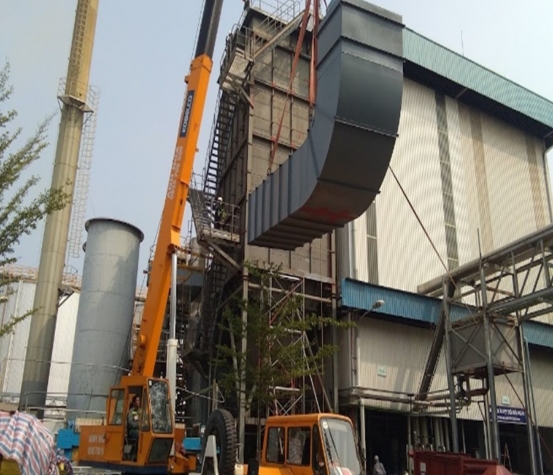 Thay thế bộ trao đổi nhiệt , lắp thêm hệ thống lọc bụi túi vải và ống khói lò hơi  nhà máy dầu ăn CÁI LÂN – Nhà Bè – Tp.HCM 
