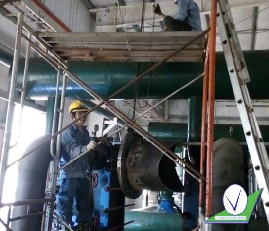 Lắp đặt , cải tạo ống , Valve chờ cho hệ thống làm mát nhà máy Sailun – KCN Phước Đông – Bình Dương 