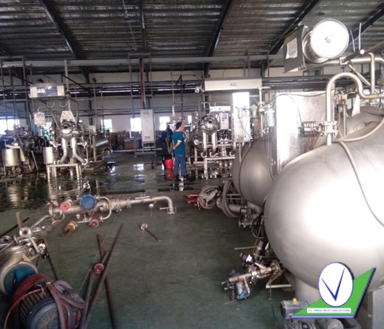 Tháo dỡ , di dời xưỡng nhuộm ..Nhơn Trạch 2 – KCN Nhơn Trạch – Đồng Nai 